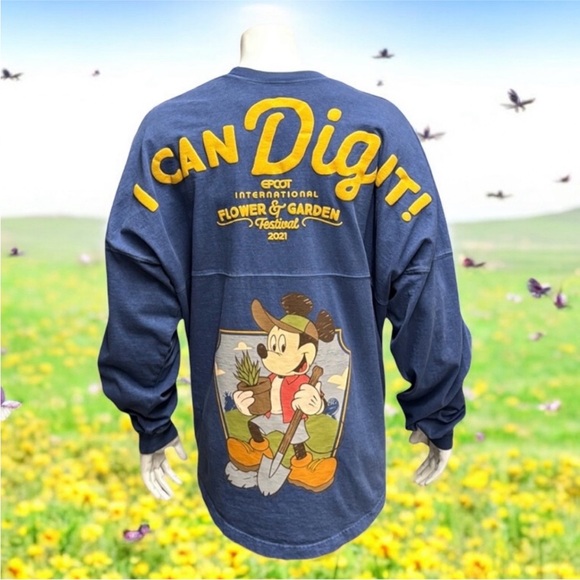 Disney Tops - Disney Annual Passholder 2021 Flower & Garden Epcot Festival Spirit Jersey, NWOT